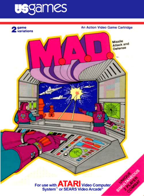M.A.D. box art for Atari 2600